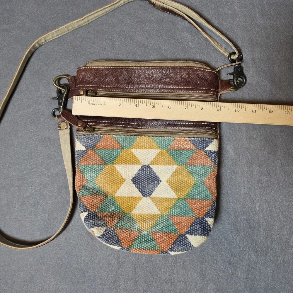 Myra Crossbody Bag Geometric Print Purse